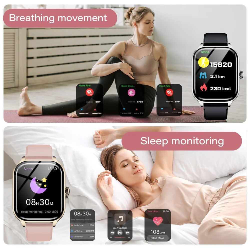 Smart Watch Men Women Fitness Tracker Blood Pressure Heart Rate Sport Watches UK