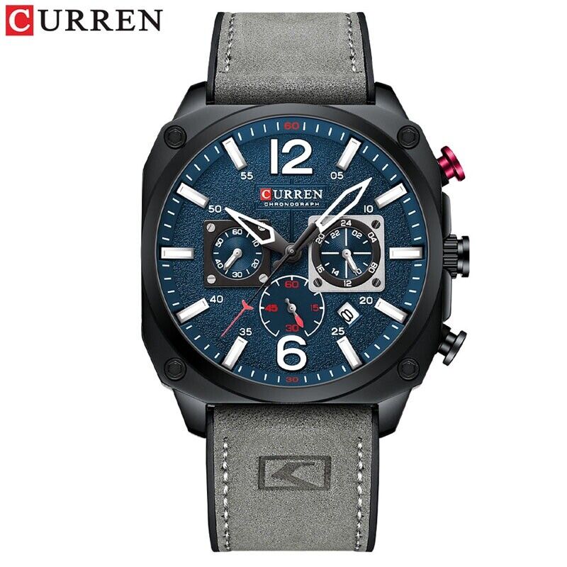 Luxury Men's Chronograph Date Quartz Luminous Waterproof Military Sports Watches