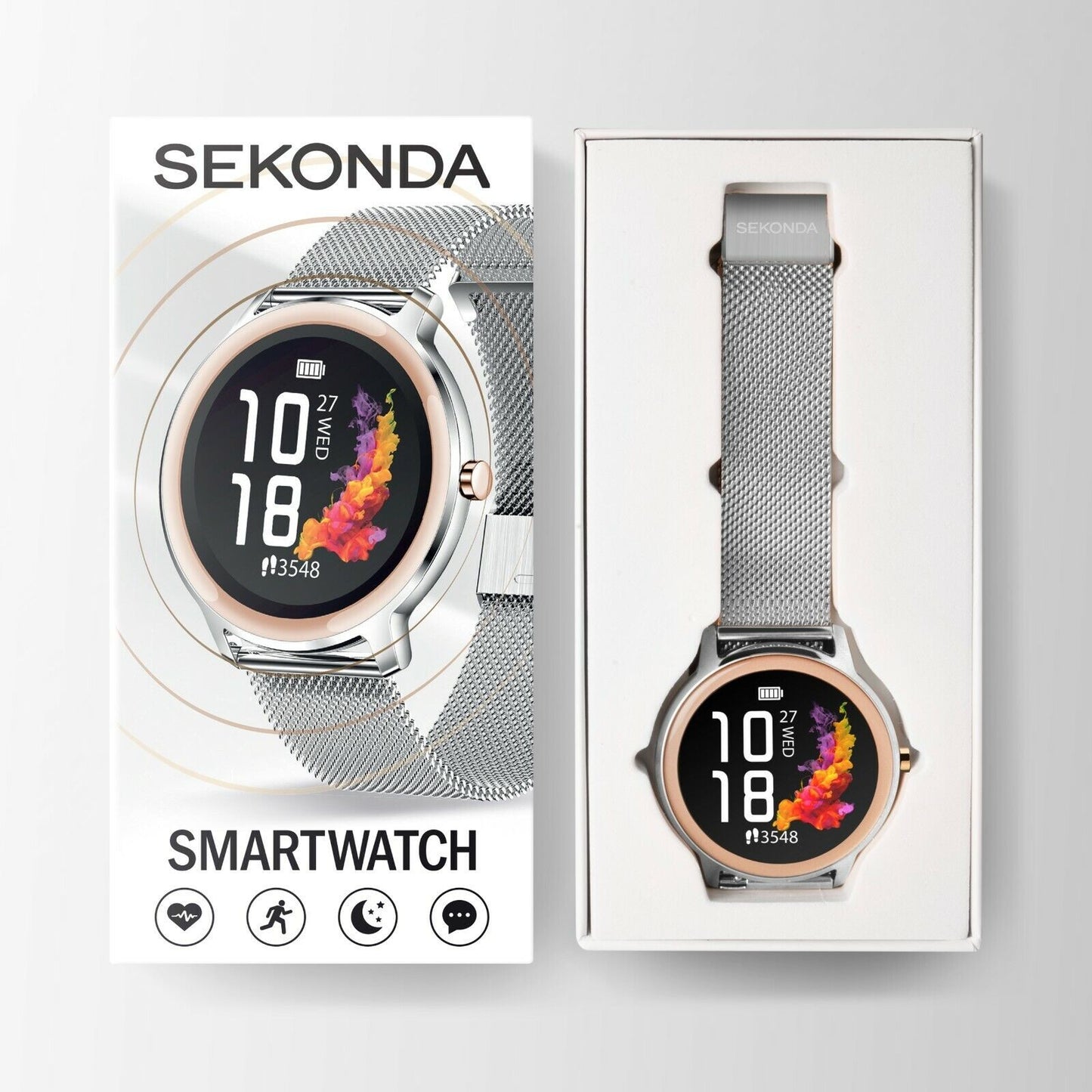 Sekonda Ladies Silver Smart Watch. Model 40387.00