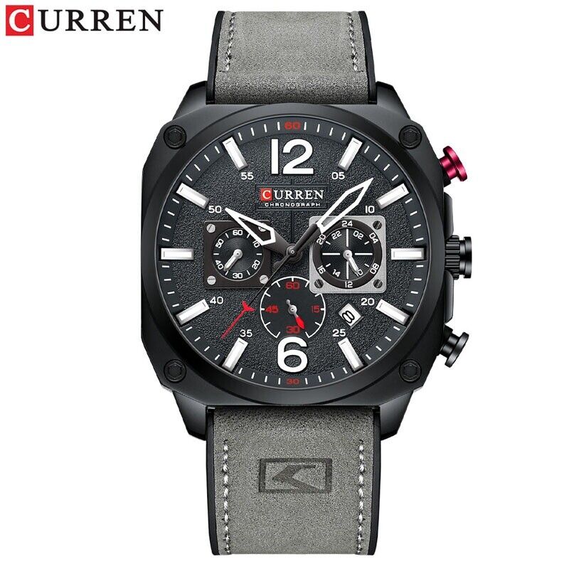 Luxury Men's Chronograph Date Quartz Luminous Waterproof Military Sports Watches