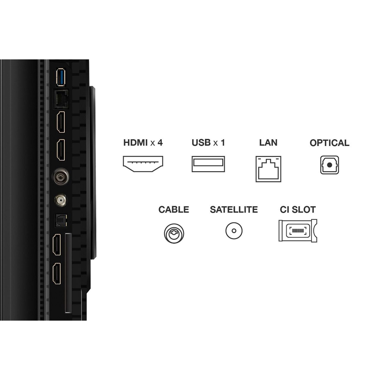TCL 55T8C-UK 55 Inch QLED 4K Ultra HD Smart TV Bluetooth WiFi
