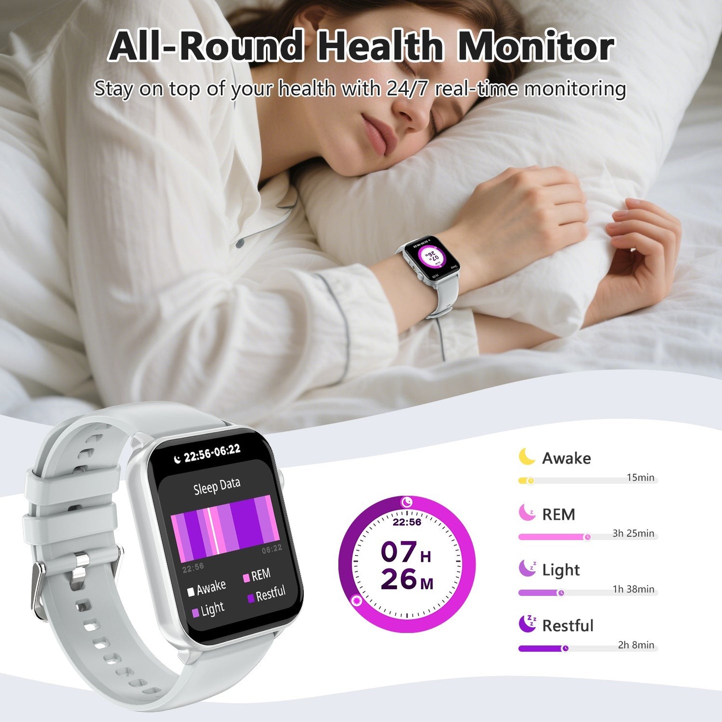 Smart Watch Women Android Ladies Fitness Bluetooth Call Watch for iPhone Samsung