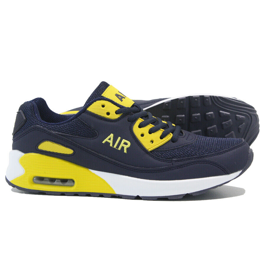 MENS SHOCK ABSORBING RUNNING TRAINERS CASUAL LACE GYM WALKING SPORTS SHOES SIZE