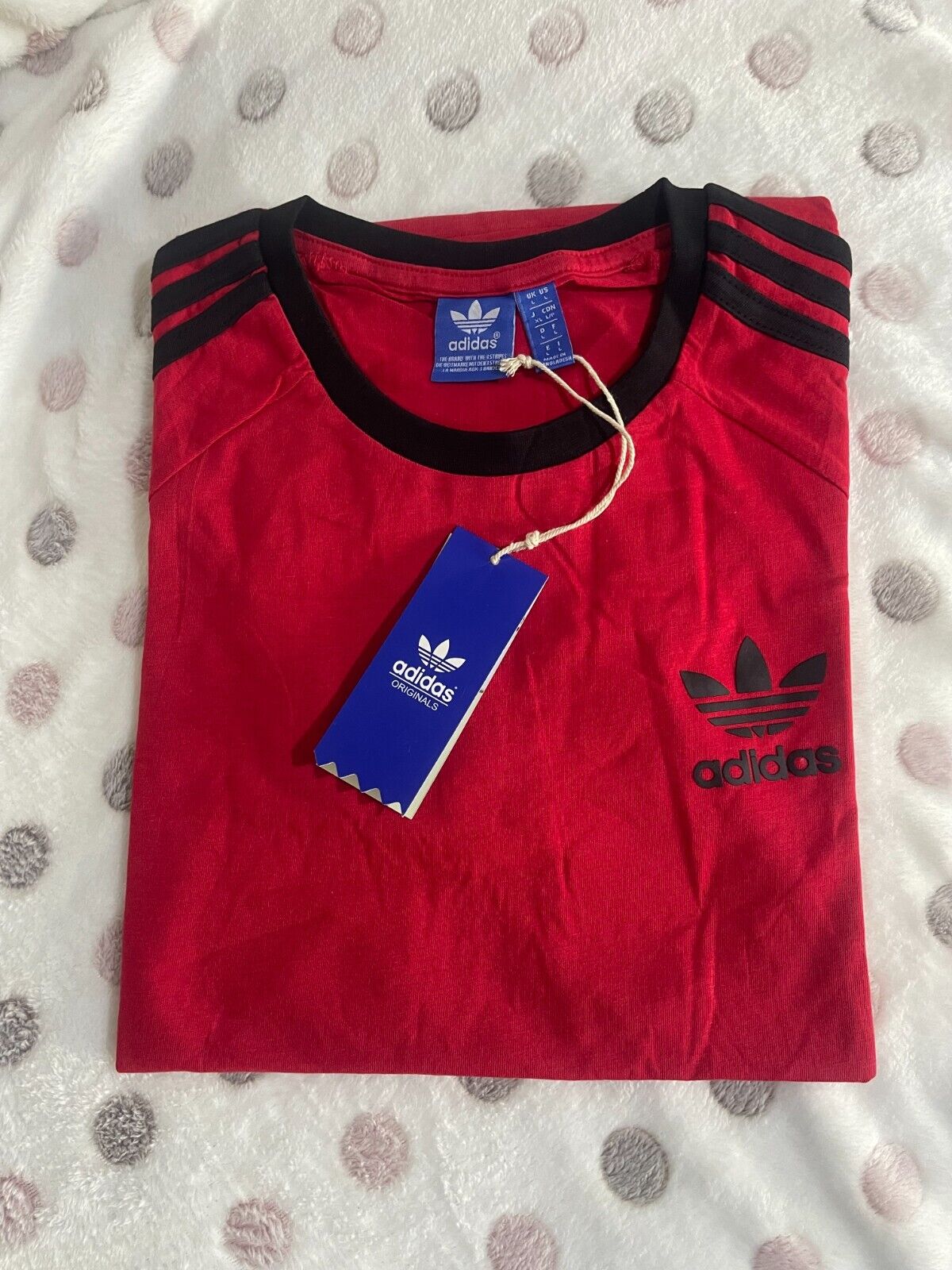MEN'S ADIDAS ORIGINALS TEE SHORT SLEEVE CREW NECK THREE STRIPE T-SHIRT L, XL