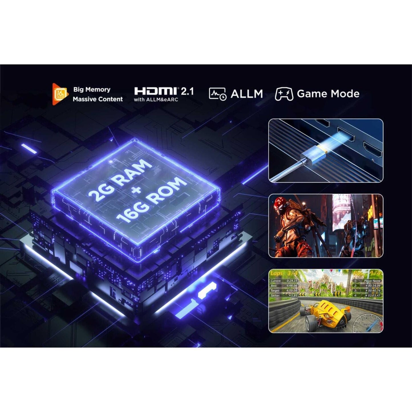 TCL 55PF650K 55" 4K HDR LED Smart TV 60Hz Refresh Rate
