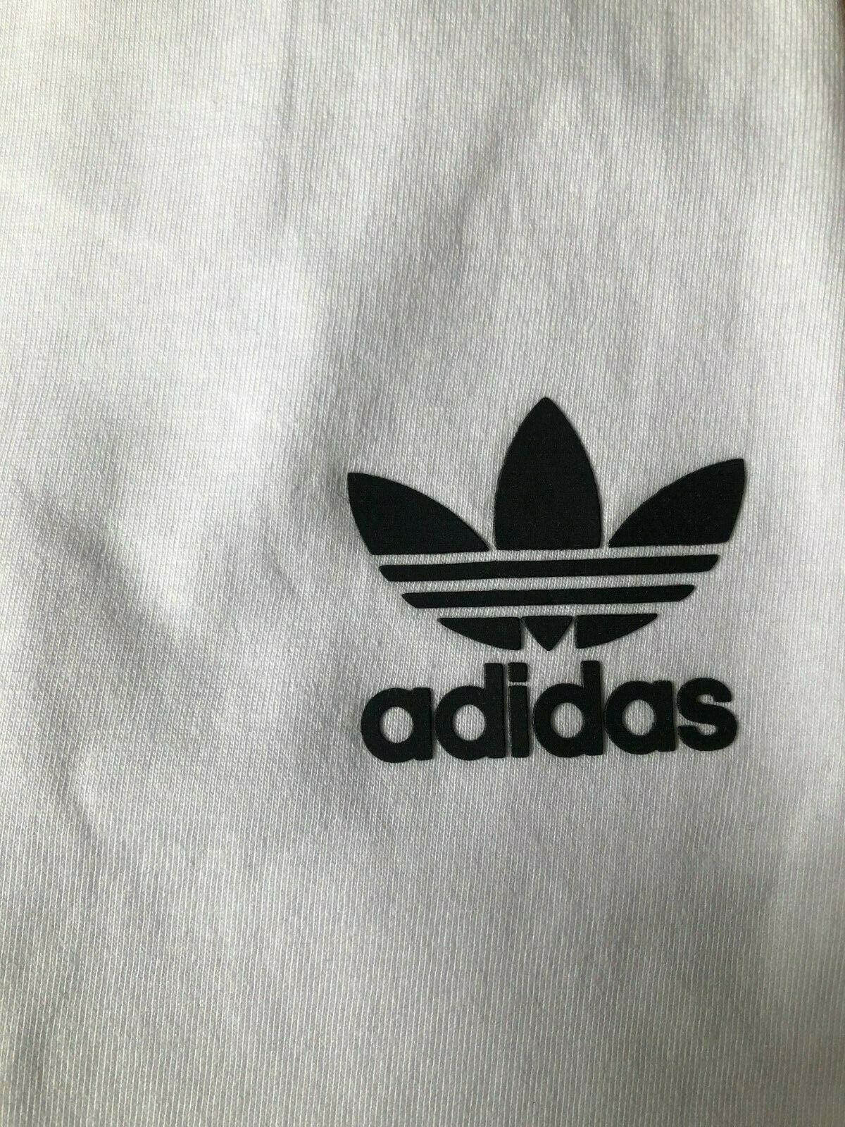 MEN'S ADIDAS ORIGINALS TEE SHORT SLEEVE CREW NECK THREE STRIPE T-SHIRT L, XL