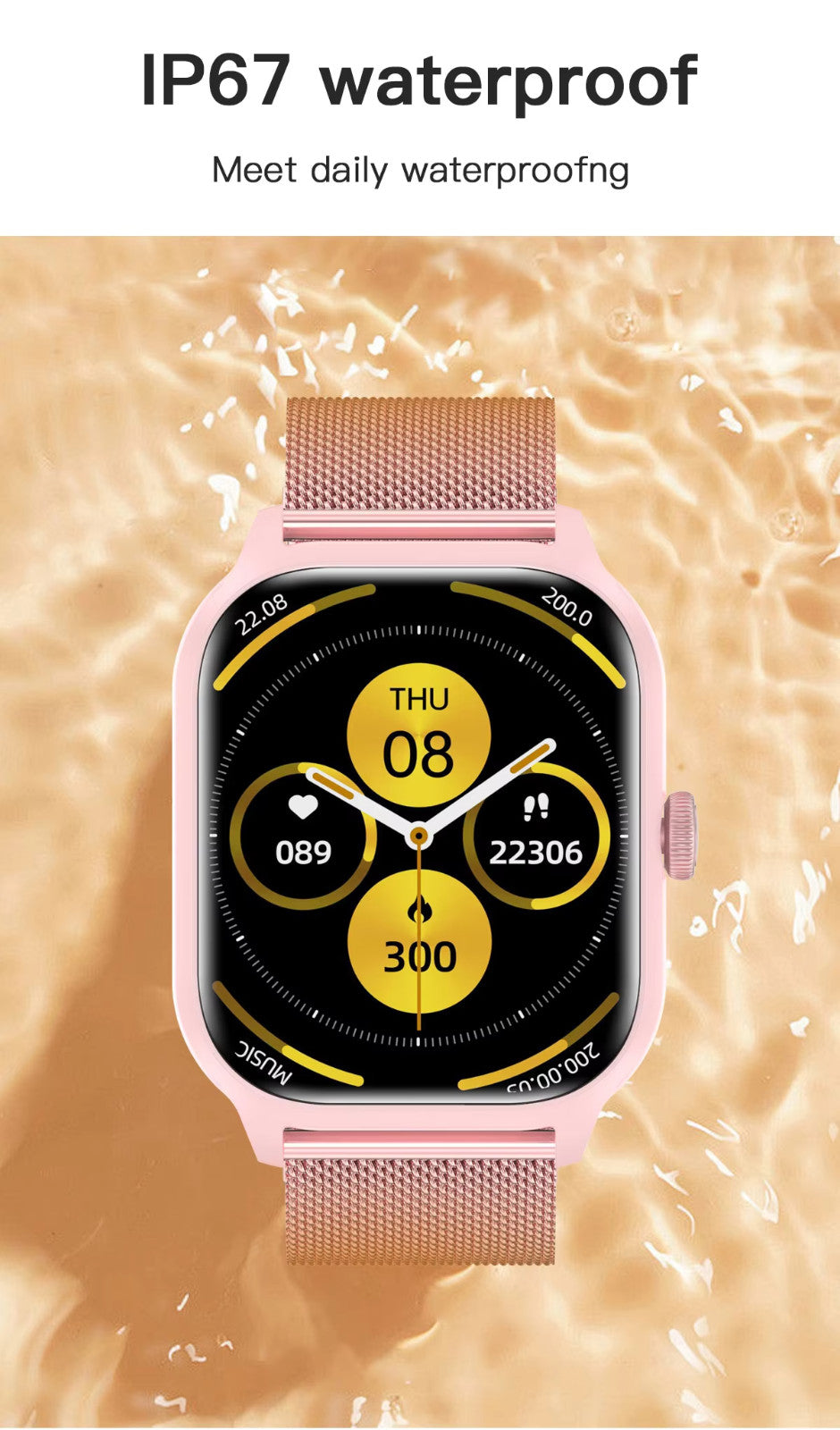 Smart Watch Men Women Fitness Tracker Blood Pressure Heart Rate Sport Watches