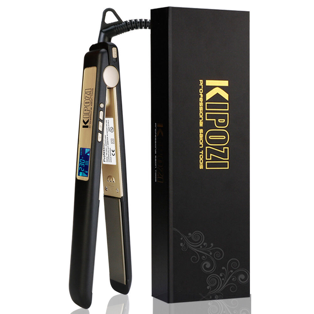 KIPOZI Professional Hair Straighteners Wide Plates Digital Display Heat up Fast