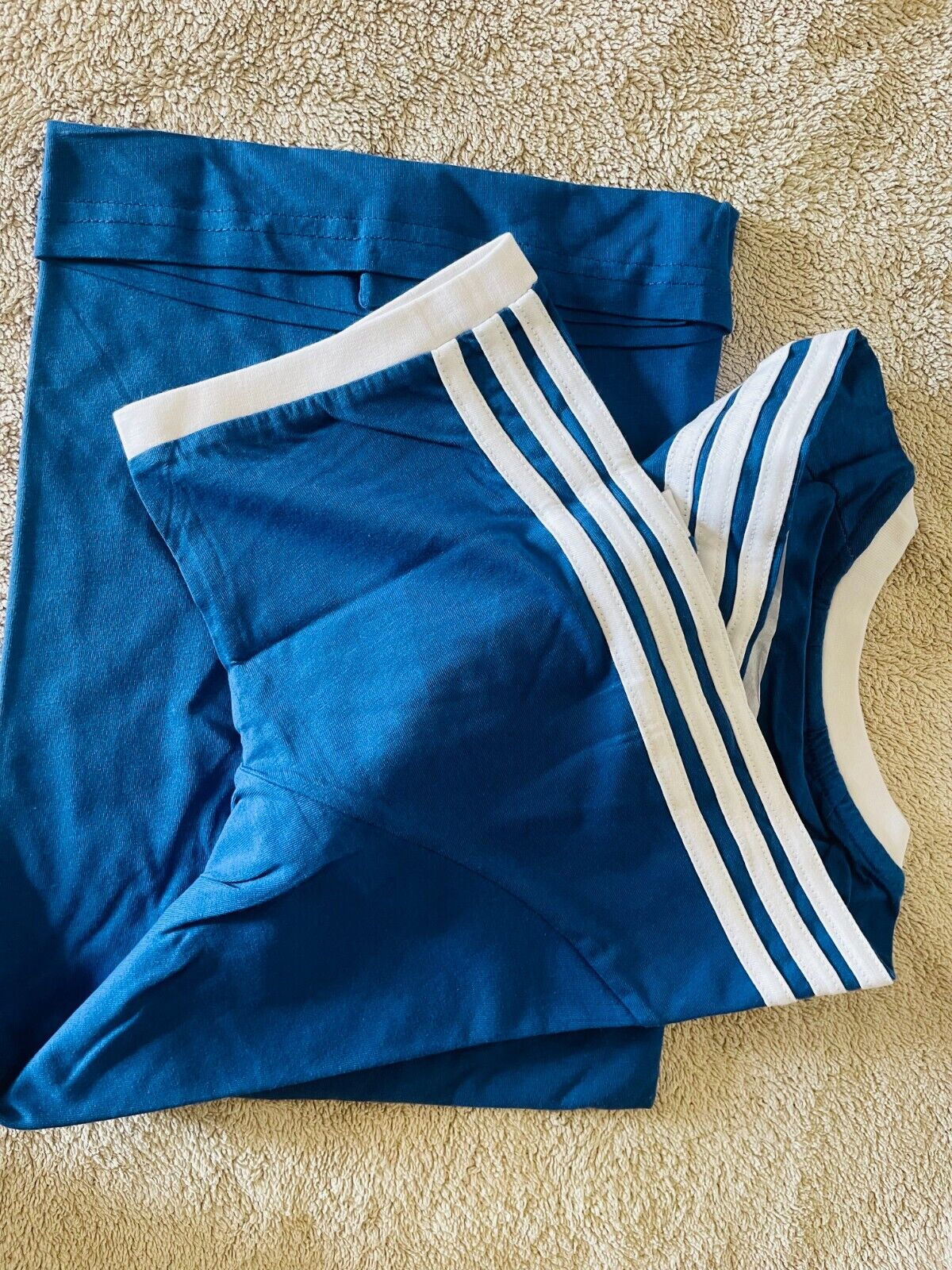 MEN'S ADIDAS ORIGINALS TEE SHORT SLEEVE CREW NECK THREE STRIPE T-SHIRT L, XL