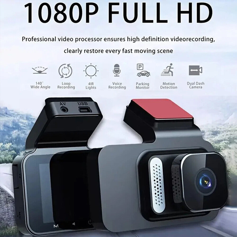 Car Camera Recorder WIFI Dual Front and Rear HD 1080P Dash Cam Night Vision NEW