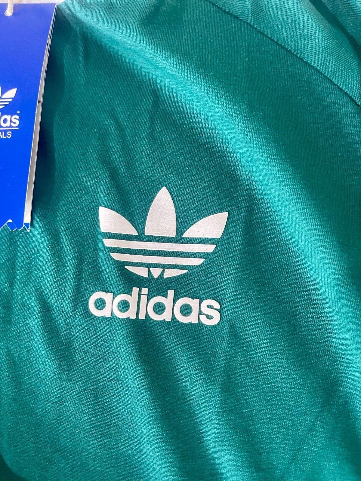 MEN'S ADIDAS ORIGINALS TEE SHORT SLEEVE CREW NECK THREE STRIPE T-SHIRT L, XL