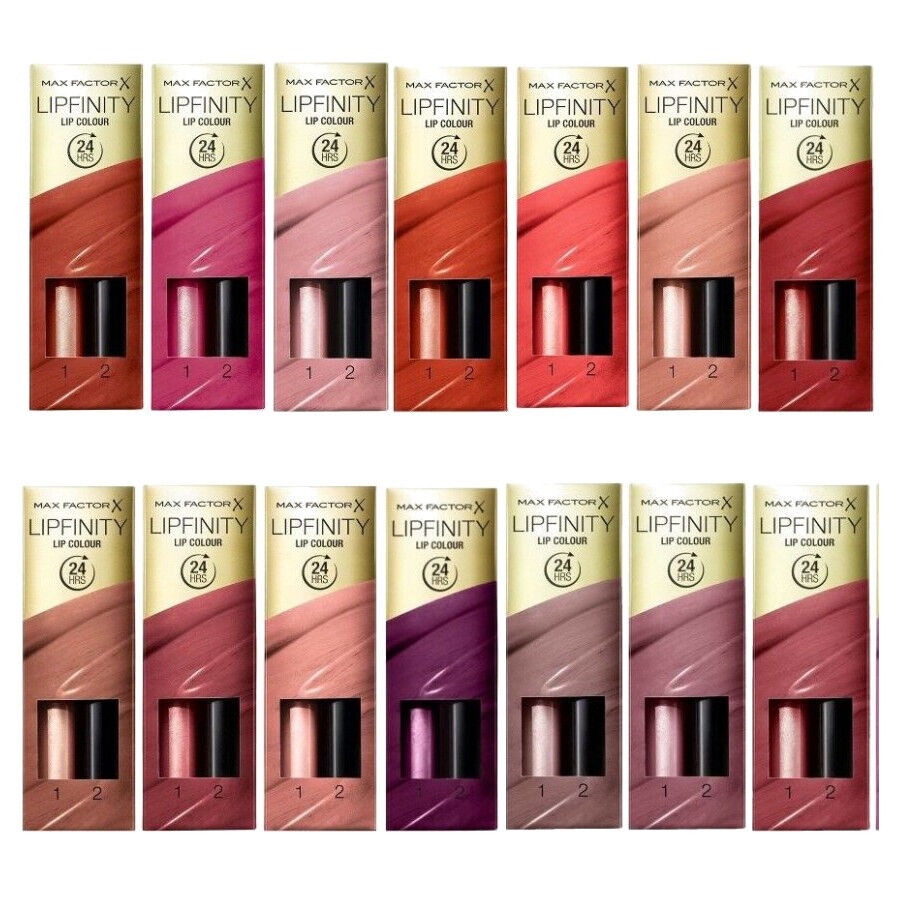 Max Factor Lipfinity 24HR Lip Colour Lipstick - Select Your Shade - Brand New