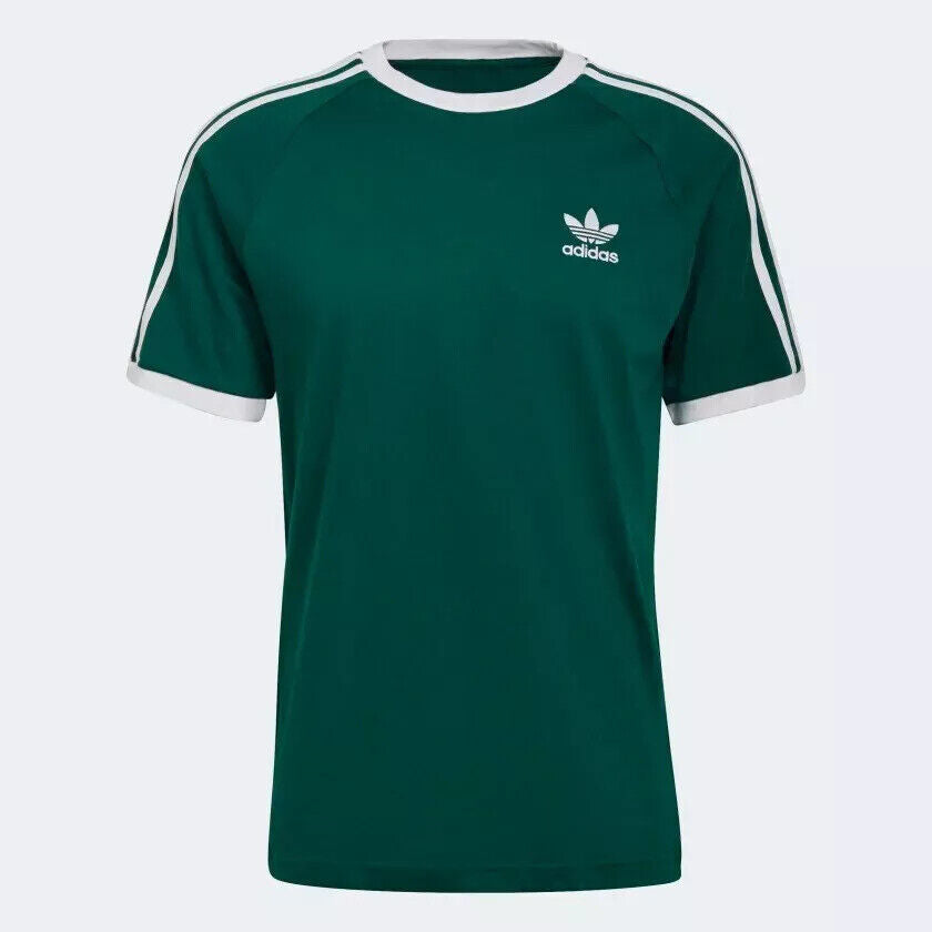 MEN'S ADIDAS ORIGINALS TEE SHORT SLEEVE CREW NECK THREE STRIPE T-SHIRT L, XL