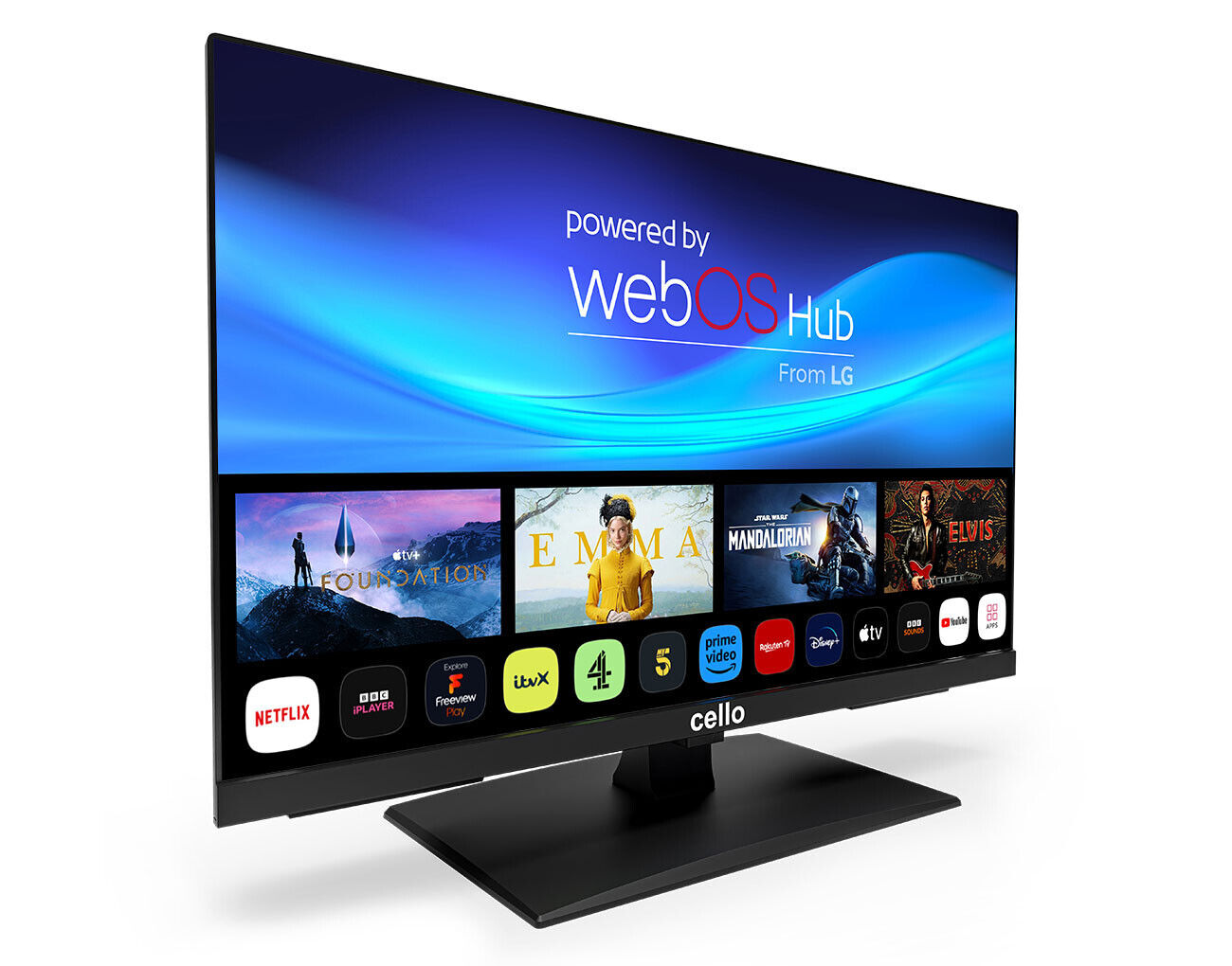 Cello C2224WSH 22" Inch Smart TV WiFi FULL HD FREEVIEW PLAY GREAT SOUND & SAT
