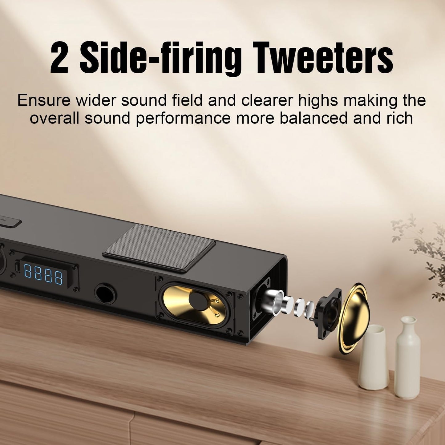 Hiwill 5.1.2CH Dolby Atmos Soundbar, Home Theater Surround Sound System.