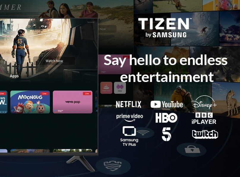 HYE 24" Inch Smart TV HD Ready 720p Frameless Tizen OS 3 x HDMI - 24HDS1008