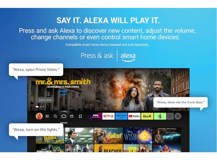 Finlux 50" Inch 4K LED Ultra HD HDR Smart Fire TV With Freeview Play - 50MU24F