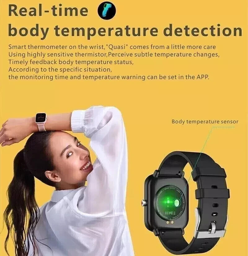 Smart Watch Men Women Fitness Tracker Blood Pressure Heart Rate Sport Watches Uk