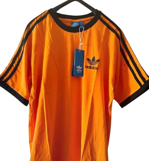 MEN'S ADIDAS ORIGINALS TEE SHORT SLEEVE CREW NECK THREE STRIPE T-SHIRT L, XL