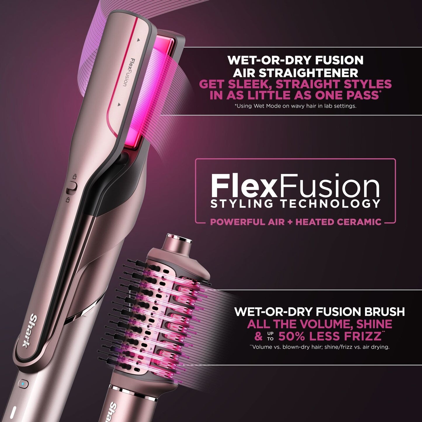 Shark FlexFusion Straight 5-in-1 Air Styler & Dryer & Straightener - Refurbished
