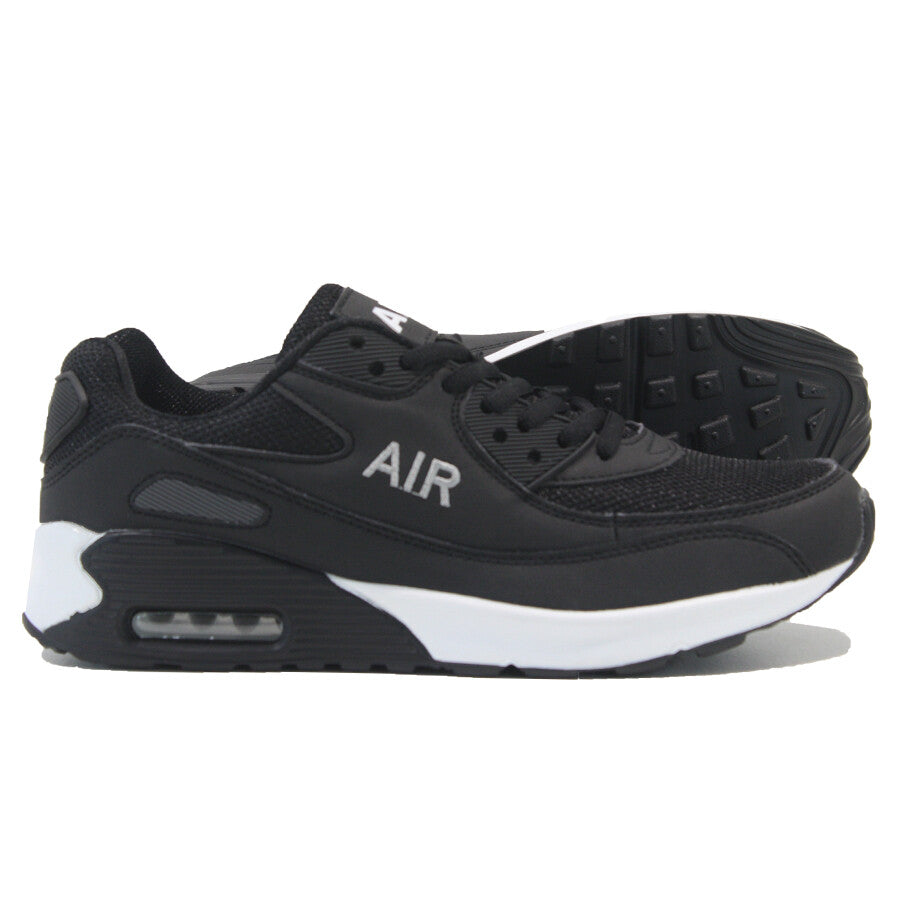 MENS SHOCK ABSORBING RUNNING TRAINERS CASUAL LACE GYM WALKING SPORTS SHOES SIZE