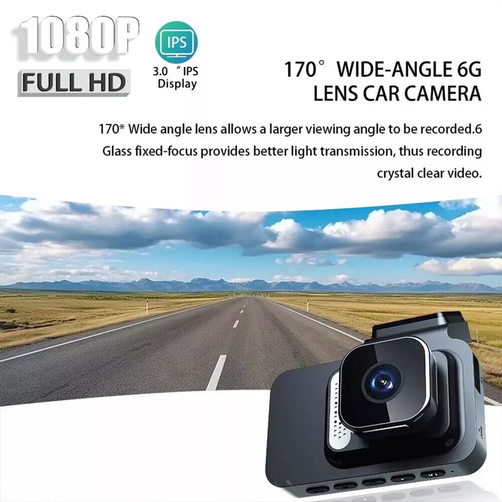 Car Camera Recorder WIFI Dual Front and Rear HD 1080P Dash Cam Night Vision NEW