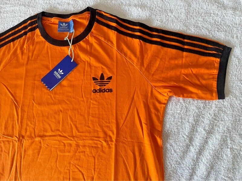 MEN'S ADIDAS ORIGINALS TEE SHORT SLEEVE CREW NECK THREE STRIPE T-SHIRT L, XL