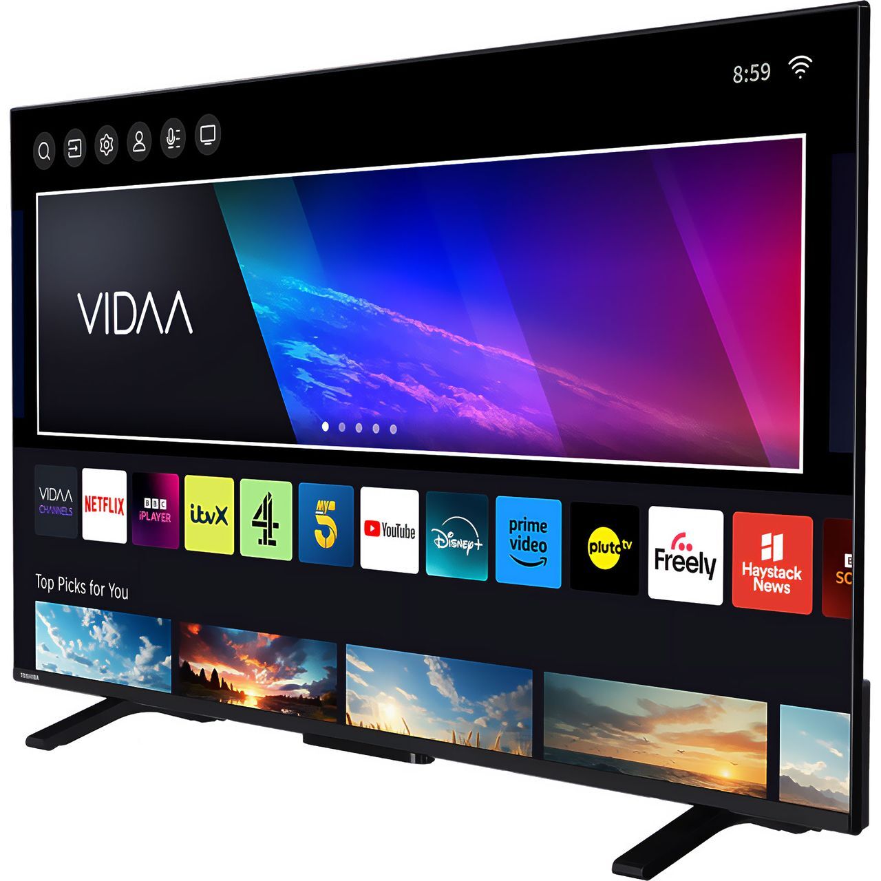 Toshiba 50UV2F53DBU 50 Inch LED 4K Ultra HD Smart TV Bluetooth WiFi