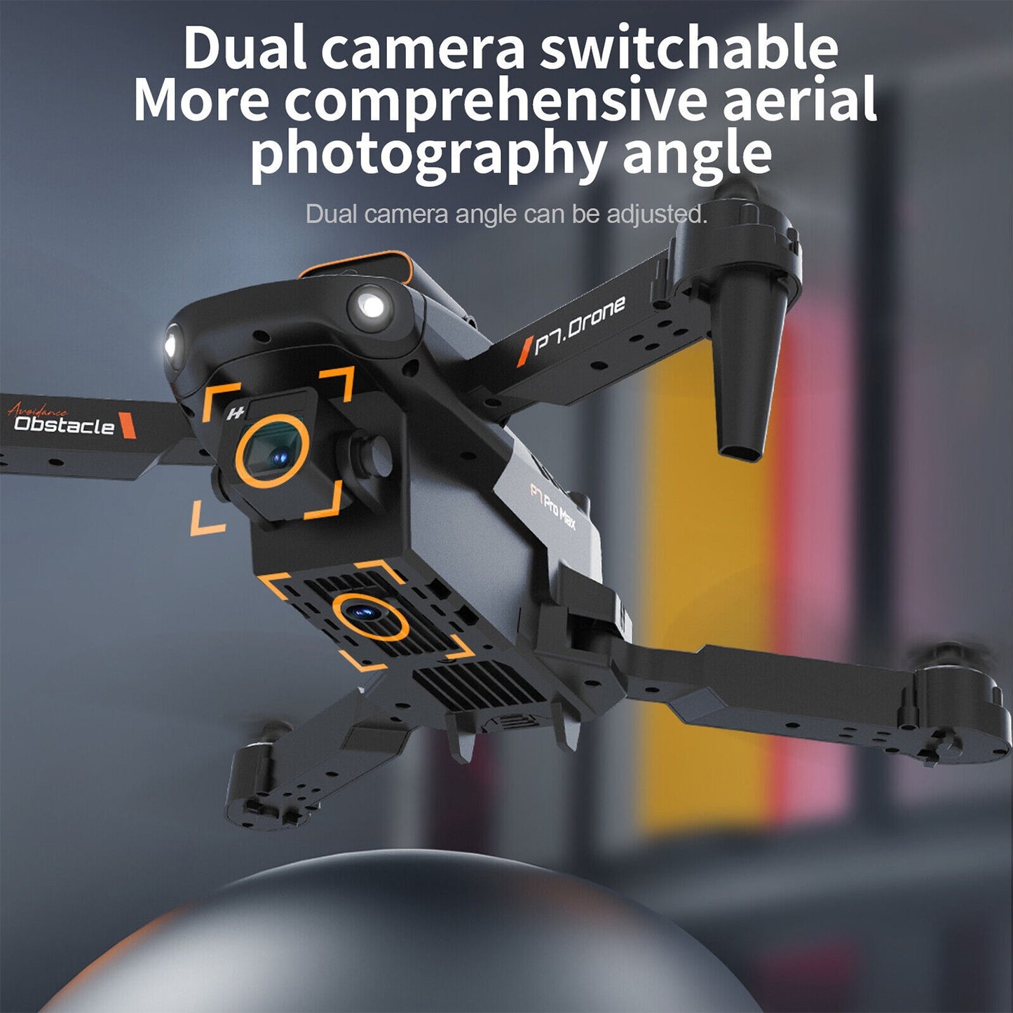 8K HD Drone Dual Camera WIFI FPV Foldable Selfie RC Quadcopter With 3 Batteries