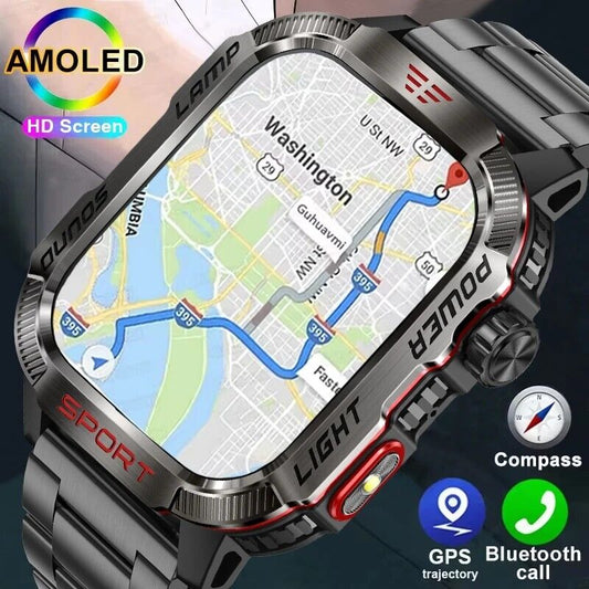 Military Rugged Smart Watch for Men with Bluetooth Call(Answer/Make Call) Gift