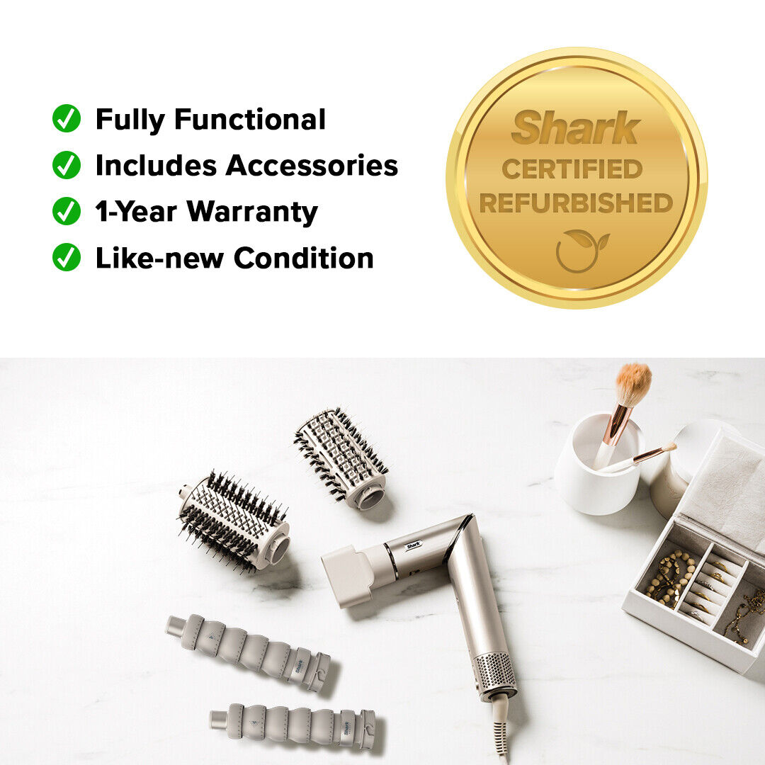 Shark SmoothStyle Hot Brush & Smoothing Comb - Certified Refurbished [HT202UK]