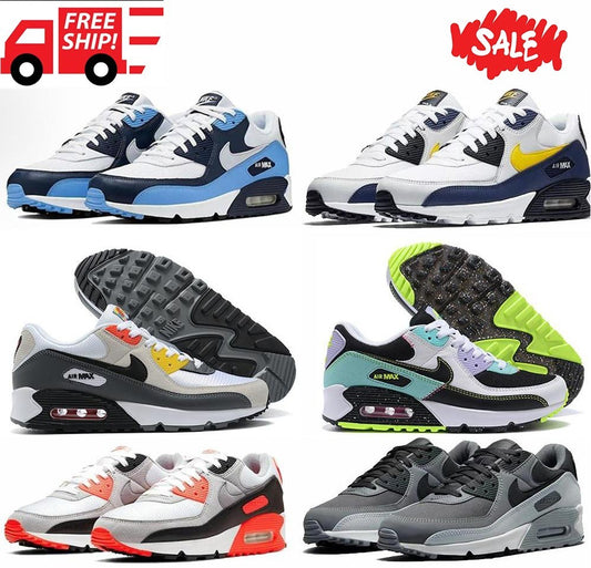 Nike Air Max 90 Men's Trainers Sports Running Casual Shoe Low Top Sneaker NWT ✅