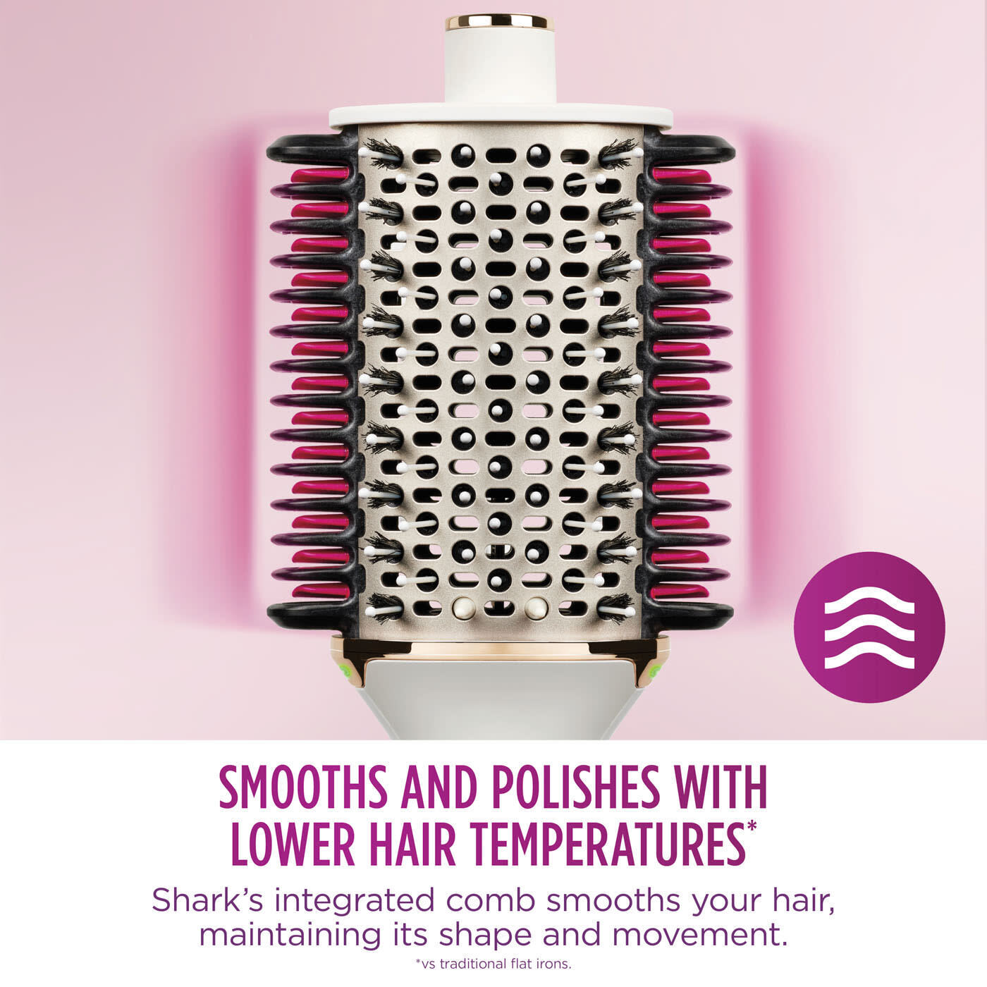 Shark SmoothStyle Hot Brush & Smoothing Comb - Certified Refurbished [HT202UK]
