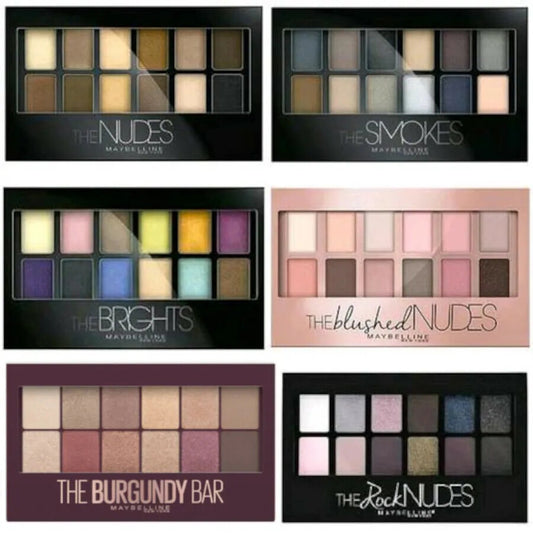 Maybelline 12 Colour Eyeshadow Palettes Nudes, The City Kits - Select Yours New