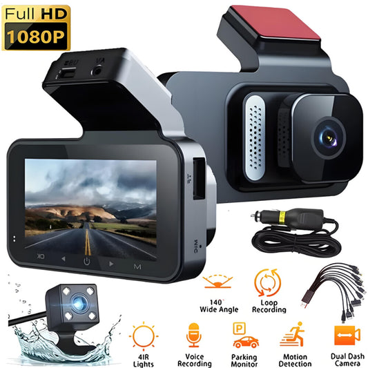 Car Camera Recorder WIFI Dual Front and Rear HD 1080P Dash Cam Night Vision NEW