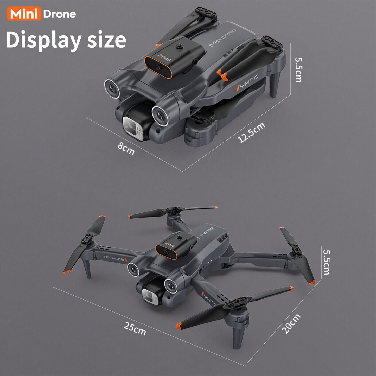 2025 Drone RC Drones Pro 4K HD Camera WIFI FPV Quadcopter Foldable Bag Gifts NEW