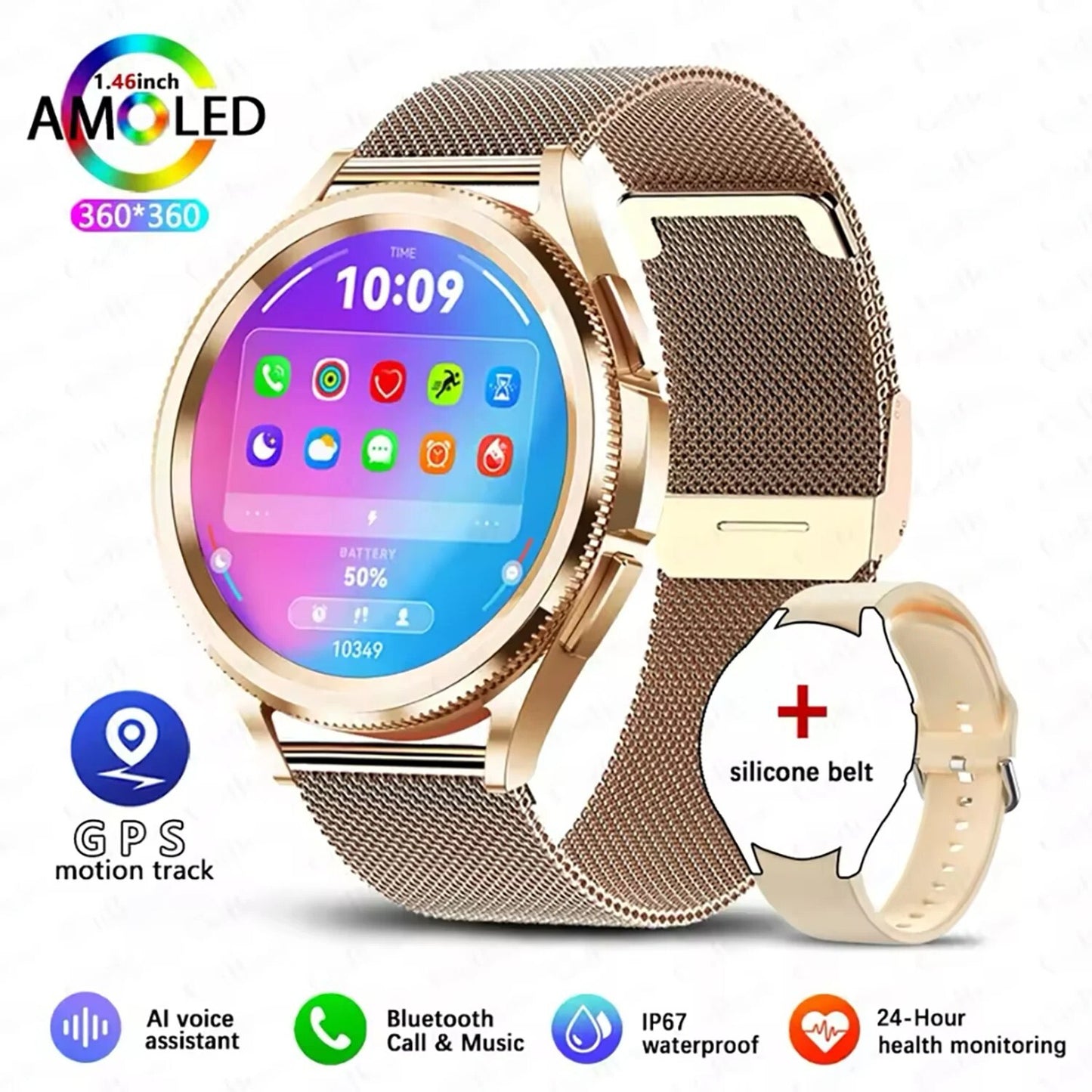 Smartwatch For Samsung Galaxy 6 Men Women Gps Sports Best Quality