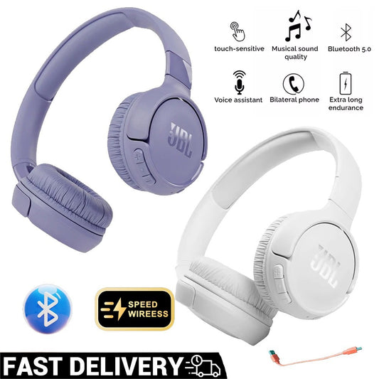 JBL Tune 520BT Wireless Bluetooth Headphones On Ear with Microphone